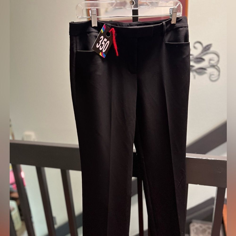 NWOT Tommy Hilfiger Black Dress Trousers Size 6, Inseam 32” #DP350